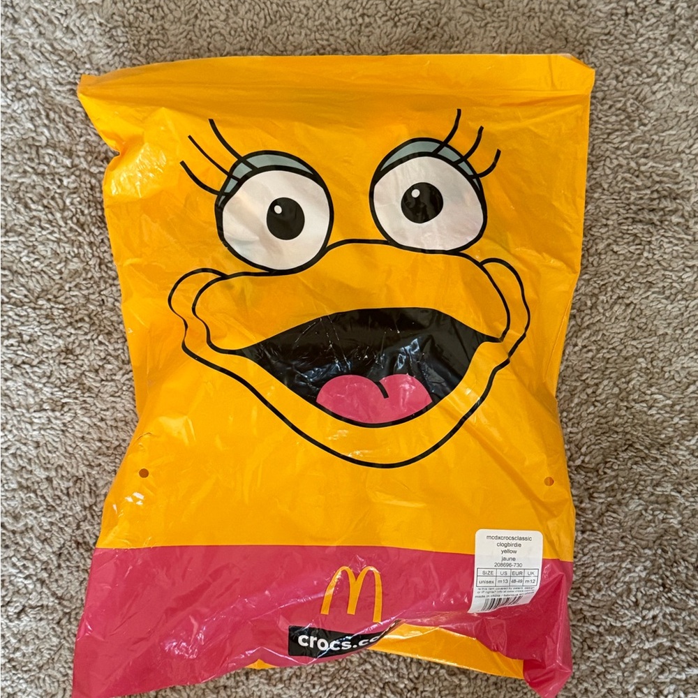 CROCS Yellow and Red Character Bag